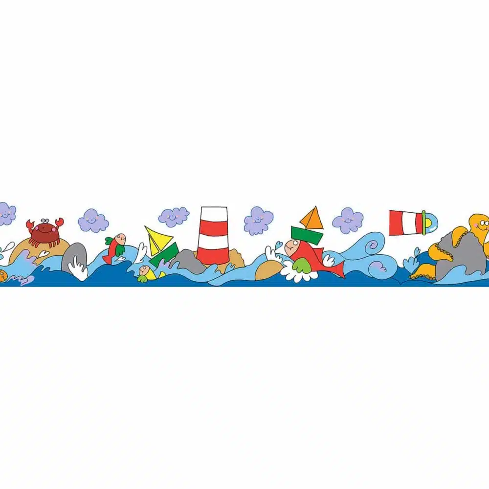 Sea μπορντούρα τοίχου αυτοκόλλητη