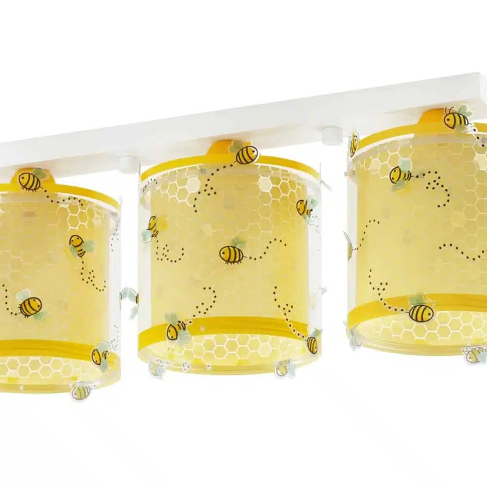 Bee Happy παιδικό φωτιστικό οροφής τρίφωτο