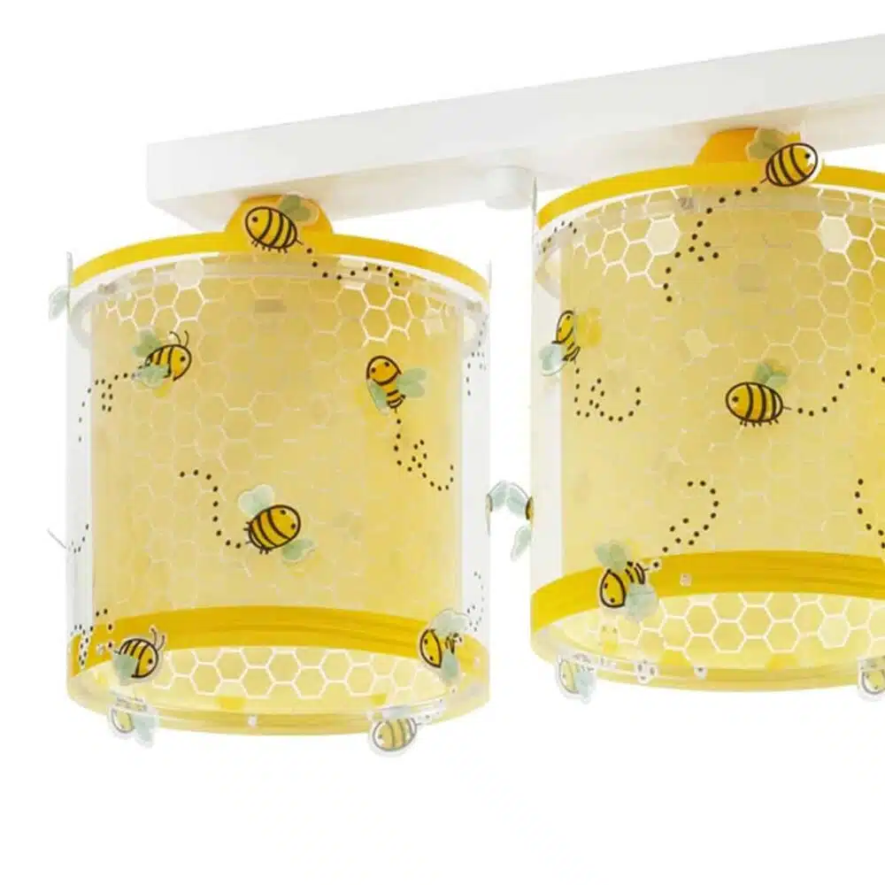 Bee Happy παιδικό φωτιστικό οροφής τρίφωτο