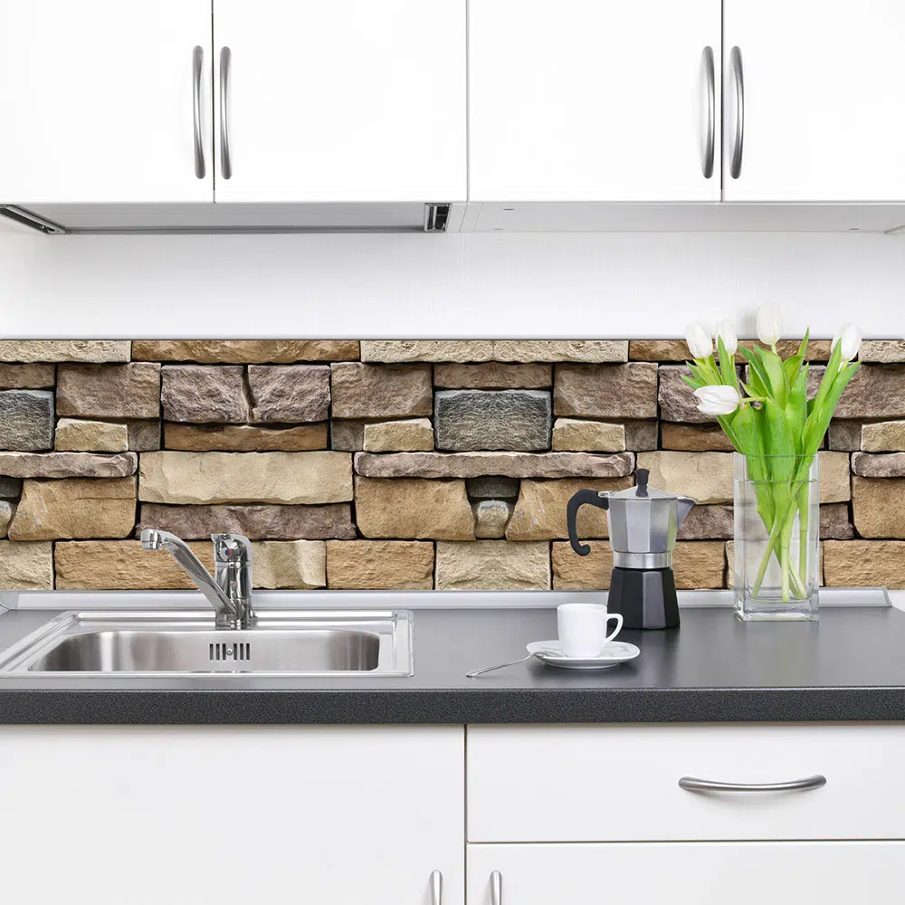 Μπορντούρες αλουμινίου για προστασία τοίχου κουζίνας