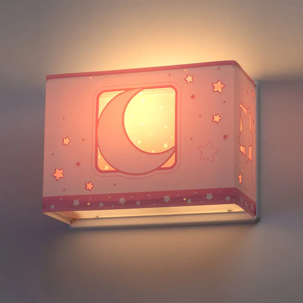 Moonlight Pink παιδικό φωτιστικό απλίκα τοίχου