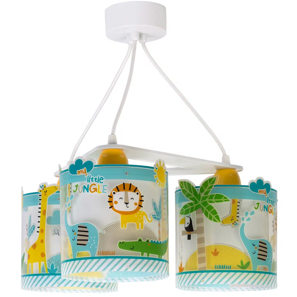 My Little Jungle παιδικό φωτιστικό τρίφωτο κρεμαστό
